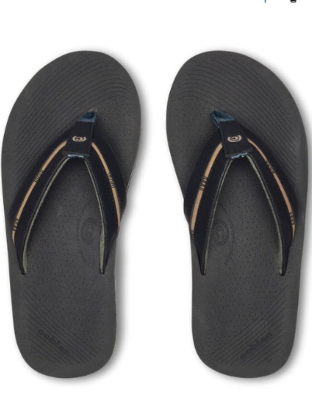 MSRP $55 | Cobian Men's Ponto Rise Flip-Flop Sandals Black Size 8 NWT